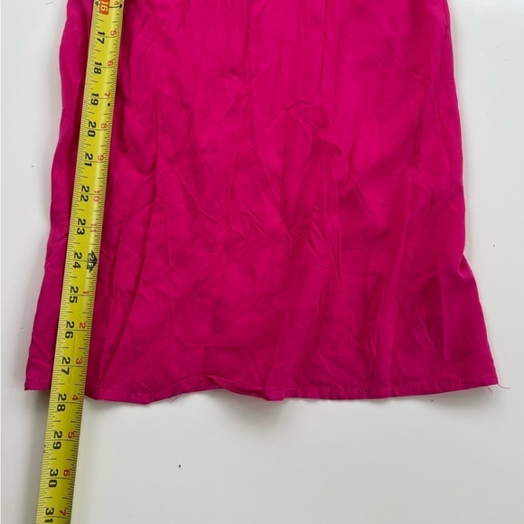 Rusttydustty Hot Pink Geometric Embroidered Tube Top Wide Leg Jumpsuit Medium - Picture 11 of 11